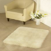 Wool rug natural oblong
