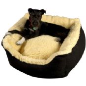 Senior gold cosy dog bed